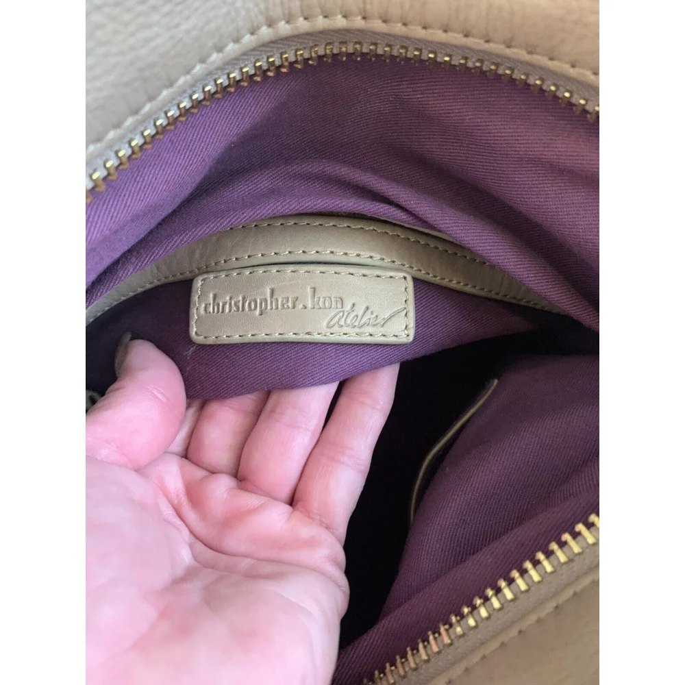 Christopher Kon soft leather SATCHEL SHOULDER BAG PURSE